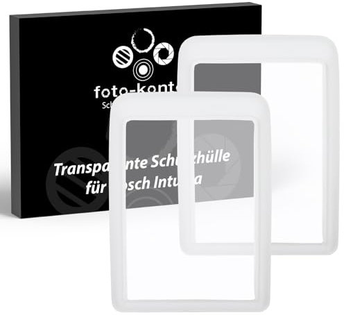 foto-kontor 2X Schutzhülle kompatibel mit Bosch Kiox 300 E-Bike Fahrrad Display TPU Hülle Cover Displayschutz Case Schutz gegen Wasser und Schmutz transparent durchsichtig