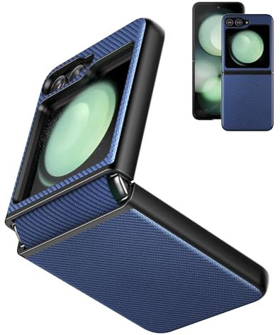 Eastcoo Slim Fit Galaxy Z Flip 5 5G Hülle, Stoßfest Scharnierschutz Handyhülle Speziell Entworfen für Galaxy Z Flip 5 5G (2023), Blau