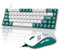 LexonElec 60% RGB Gaming Keyboard and Mouse Combo,Wired Mechanical Keyboard,68 Keys TKL Compact Mini Layout,Honeycomb Gaming Mouse,Up to 6400DPI,for PC MAC PS5 Xbox(Green)