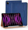 Vkooer Funda para iPad Pro 11 2022/2021/2020/2018 Carcasa PU Cuero con Bolsillo [Auto-Sueño/Estela] iPad Air 6th Generation Flip Case Cover con Múltiples ángulos Función de Soporte - Azul