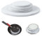 Felenny 24 Pack Thick Felt Plate Dividers, 3 Sizes Round Soft Dividers Storage China Dish Separator Protectors, Dinner Plate Dish Pan Protectors for Packing Stacking