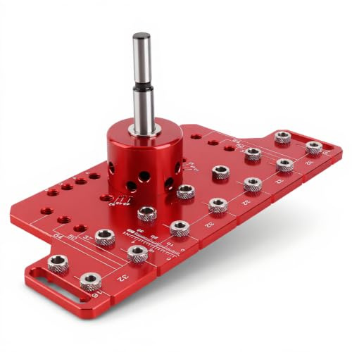 Regalstift-Scharnierlehre, Aluminium-Bohrführung, Metallschrank-Hardware-Werkzeug, Bohrführung für Schreinerei, Heimwerker und Heimwerker-Holzbearbeitungswerkzeug