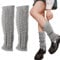 AUNGCSHE Winter Leg Warmers, Stulpen Damen für Damen aus Wolle und Acryl, Weich Sportgeschenk, Beinlinge zum jeden Tag, Tanzen, Sport, Gym, Bergtouren, Beinwärmer Damen n für Ballett (Grau)