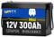 Wattcycle 12V 300Ah LiFePO4 Lithium Batterie Mini Größe, Eingebaute 200A BMS, EV A+ Nennzellen, Niedrigtemperaturschutz, bis zu 15.000 Zyklen - Ideal für Wohnmobile, Solarenergie Speicherung