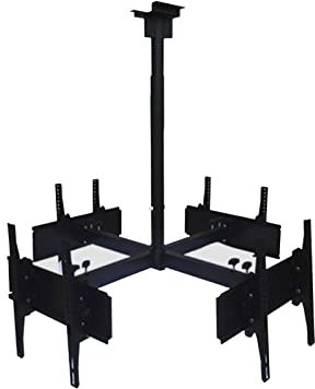 Universal TV Stand, Portable TV Stand Universal Swivel TV Stand/Base Table Top TV Stand For 32 To 65 Inch TVs With 90 Degree Swivel, 4 Level Height Adjustable, Heavy Duty Tempered Glass Base, Holds Up