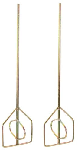 DOITOOL 2pcs Drill Paint Mixer Attachment Paint Stirrer for Drill and Cement Mixing Rod Multi-Functional Plastering Tool