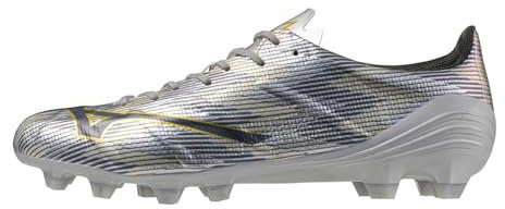 Mizuno Alpha II Pro - Botas de fútbol para hombre, Glx Plata Oro, 43 EU