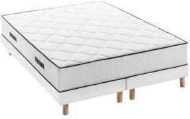 Matratzenset 180x200 cm + Boxspringbetten 2x90x200 cm - Taschenfedern - 7 Komfortzonen - 27 cm - Ausgewogen - DEKO DREAM