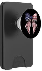 Hammerhead Shark Ocean 4th of July American Flag Patriotic PopSockets PopWallet for MagSafe