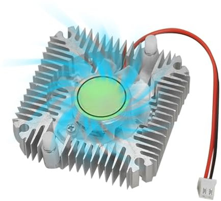Raffreddatore GPU | Dissipatore VGA per Schede Video in Alluminio | Dissipatore a Basso Rumore per Computer Lavoro Casa Ufficio, Distanza Fori Chip 55mm