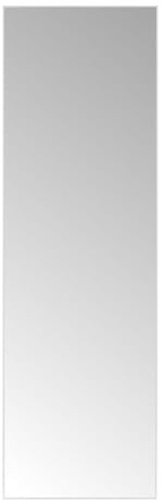 Espejo de pared de cuerpo entero con marco blanco de plástico de 45x145 cm | Espejo con marco fino de 4 mm. Ideal para vestidor, dormitorio o recibidor. Preparado para colgar en horizontal o vertical