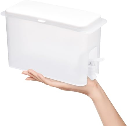 Sewroro 3.5L Plastic Laundry Liquid Dispenser with Tap, Large Capacity Leakproof Refillable Fridge Water Beverage Dispenser Jug for Home Party Bathroom Laundry Use