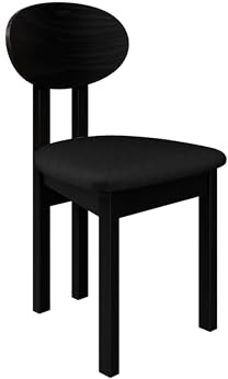 Mirjan24 Esszimmerstuhl Kizeko III, Polsterstuhl, Rahmen aus Buchenholz Gepolsterte Sitzfläche aus Stoff Stuhl für Arbeitszimmer Esszimmer Küchenstuhl (Schwarz/Kronos 07)