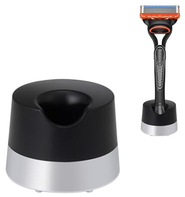 Suixtil Rasierständer, kompatibel mit Gillette Rasierern – Hochwertiger Metall-Ständer mit Ablaufhohlraum für Rasierhobel, Rasierständer für Badezimmer, Universell für Damen & Herren