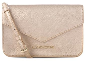 LANCASTER Petit sac trotteur - Saffiano Signature Champagne