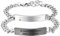 Cupimatch Pärchen Armband Paare Armkette Edelstahl Panzerkette Armreif mit Gravur für verliebte Partner Damen Herren silber schwarz