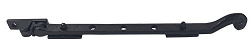 Devoran 12 Swirl End Casement Window Stay - Black