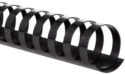 Mead CombBind 4000137 Lot de 125 spirales de reliure 2,5 cm Capacité 200 feuilles Noir