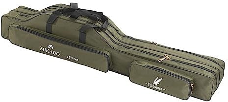 Mikado Rutentasche 2/3 Fächern Rutenfutteral Angeltasche 7 Varianten! 1,2-1,6m (120cm/2 Kammern/UWD-12002G-120)