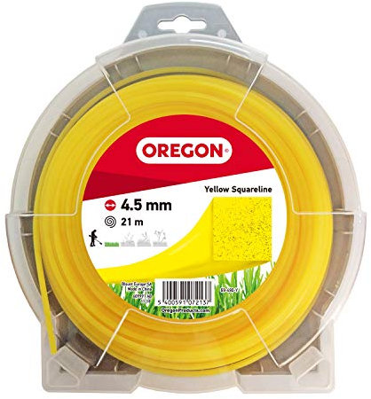 Faden für Rasentrimmer und Motorsense, 4,5 mm x 21 m, Gelb