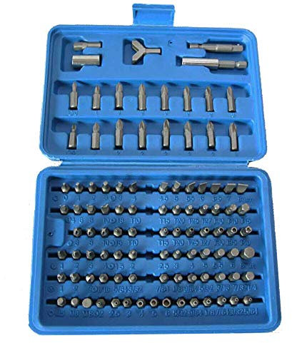 Bitsatz Bitset Bitsortiment Bits TORX Schliz Drei-Flügel HEX 100 tlg (100BIT)