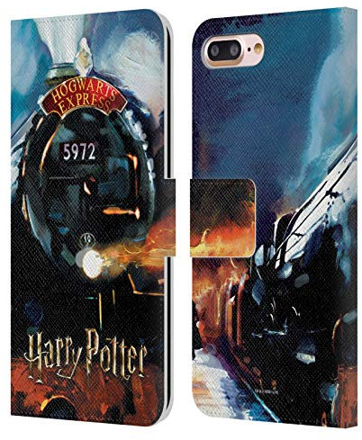 Head Case Designs Officially Licensed Harry Potter Hogwarts Express Prisoner Of Azkaban II Leather Wallet Case Compatible With Apple iPhone 7 Plus/iPhone 8 Plus