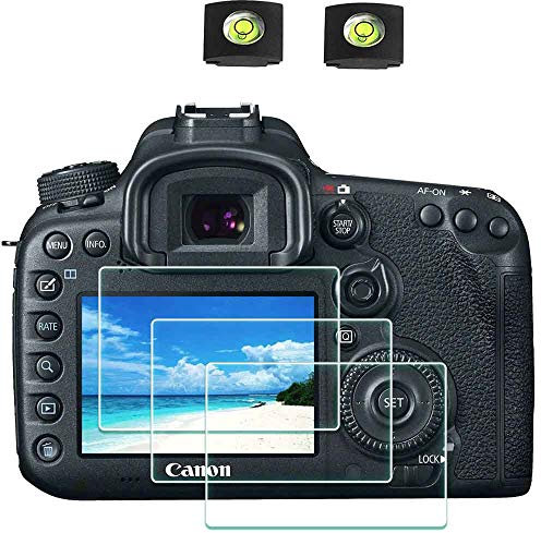 ULBTER Canon 6D Mark II Displayschutzfolie Schutzfolie für Canon 7D Mark II / 6D Mark II MarkII Kamera, 9H Härte LCD Gehärtetes Glas,3 Stück