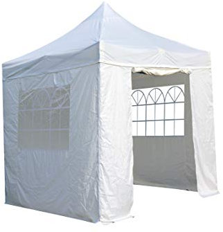 All Seasons Gazebos 2.5x2.5m Heavy Duty Fully Waterproof Pop up Gazebos and 4 Premium Side Walls - Cream