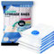 KEPLIN Vacuum Storage Bags | Maximise Space and Store Clothes, Bedding, Towels, Duvet & Pillow | Space Saver Air Suction Bag with Secure Double Zip + Valve | 6 Pack Large (60cm x 80 cm)