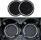 tao pipe Auto Untersetzer, 2pcs 7 cm Universal Kristall Glitzer Auto Getränkehalter Untersetzer Hohe Temperaturbeständigkeit rutschfest Kaffee Tee Silikon Pad für Getränke Tasse(Schwarz und weiß)