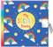 My Secret Diary Blue Rainbow Design Padlock & Keys Secret Hardback Journal