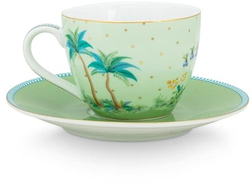 Pip Studio Jolie Gold Dots Green Espressotasse m.U. 120ml