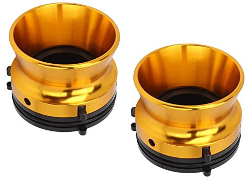 1 Paar Nab-Nabenadapter, 10-Zoll-Universalöffner für Studer für ReVox für Akai für Teac usw., Abschließbare Ladevorrichtung aus Goldpolierter Aluminiumlegierung, Einfache Installation