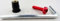 10er Set eloxierte Motorrad Aluminium Schrauben Innensechskant Linsenkopf mit Gummi rot mit Unterlegscheiben und gummigelagerte Kontermutter M6 x 15