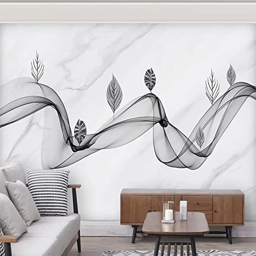 XAONUO Gris Papier Peint Photo 3D Optique Gris Arbres Texture Trompe L Oeil | Déco Mural Tableaux Muraux Photo 250X175Cm Mural Décor Motif Poster Géant Stickers Muraux Optique Fond Effet
