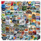 Outdoor Nationalpark Aufkleber 100 Stück Landmark Aufkleber Pack für Wasserflasche, Laptop, Gitarre, Skateboard, Auto, Fahrrad, Motorrad, Koffer, Gepäck für Erwachsene, Teenager, Sehenswürdigkeiten