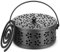 Porte Spirale Anti Moustique en Métal, Support Spirale Anti Moustique pour Intérieur et Extérieur, Boite pour Spirale Anti Moustique Fer pour Maison, Extérieur, Pêche, Voyage (Noir)
