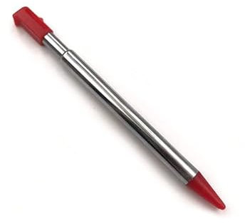 VKMKV Stylet Tactile rétractable en métal 2 pièces for Accessoires de Jeux Nintendo 3DS (Color : Rosso)