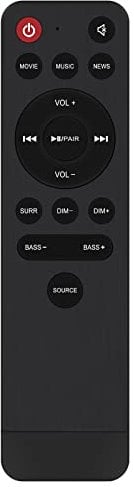 VINABTY EN214C1H Replacement Remote Control fit for Toshiba Hisense HS214 TS214 2.1 Channel Soundbar
