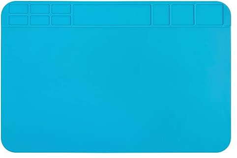 WUGU Tappetino da Lavoro in Silicone, Stuoia di Saldatura, Tappetino per Saldatura, Tappeto da Lavoro Elettronica, per Saldatura, Riparazione Elettronica (30 * 20cm)