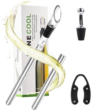 Wine Cooling Stick, Wine Cooling Stick, Stainless Steel Wine Cooling Stick, 4-in-1 Wine Cooler Set, Wine Chiller Stick, Wine Cooling Stick Gift Set, Wine Gift Set, Wine Gift Set, Wine Bottle Cooler