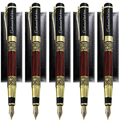 Brocade Creek Personalisierte Stifte, individuell mit Ihrem Namen oder Nachricht, perfekt für Studenten/Lehrer/Manager/Rechtsanwalt/Professor, mit Stiftebox, perfekt für Männer & Frauen, 5er-Pack