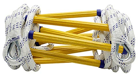 LekLai Strickleiter, Notfallleiter, Sicherheitsleiter Mit Haken Für Kinder Und Erwachsene/15M