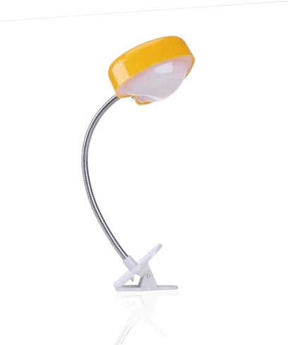 DOITOOL Klemmlampe Schreibtisch-leselampe Mit Schwanenhals Gelb Energieeffizient Blendfrei Nachttisch-klemmleuchte