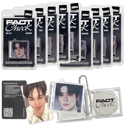 NCT - 5TH ALBUM [Fact Check] (SMini Ver. - Random) Case + Music NFC CD + Photo Card + Keyring Ball Chain + 2 Pin Badges + 4 Extra Photocards