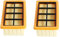 LRFDRESS 2 pezzi di ricambio per aspirapolvere AD4 Premium HEPA per Kärcher 6.415-953.0 AD2 AD3 AD4 Premium AD3.000 AD3.200 filtro pieghevole piatto accessorio di ricambio