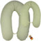 sei Design XXL Stillkissen Mikroperlen 190x30 Schwangerschaftskissen Seitenschläferkissen Baby Komfortkissen Erwachsene ist ergonomisch grün