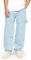 Herren Baggy Fit Jeans mit Knopfleiste Jeanshose Streetwear Loose Denim Pants Hose mit weitem Bein Lässig Männer, Farbe:90s Blue, Hosengröße:W32 L30