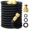 Expandable Garden Hose,Water Hosepipe Retractable Flexible Never Kink Hose Pipe for Pet & Car Washing, Cleaning, Watering Lawn and Garden(Reaching 150FT After Expansion)