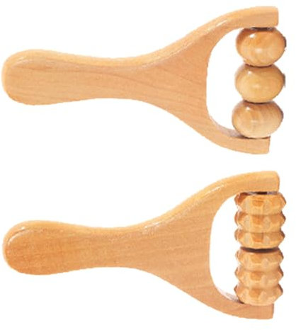 Drei Perlen Massageroller,Massageroller,Massagerollen,Accessories Massagegerät,Triggerpunktroller,Massagegerät Holz,Massageroller Beine,Griff Massageroller Roller,Holz Roller Massagegerät